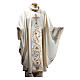 Chasuble in pure wool with silk satin gallon, hand-embroidered Gamma s1