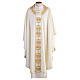Pure Wool Chasuble with gallon and neckline in silk satin, hand-embroidered Gamma s1