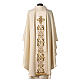 Chasuble 100% wool with hand-embroidered gallon and golden cross Gamma s6