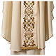Chasuble 100% wool with hand-embroidered gallon and golden cross Gamma s7