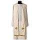 Chasuble 100% wool with hand-embroidered gallon and golden cross Gamma s8