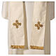 Chasuble 100% wool with hand-embroidered gallon and golden cross Gamma s9