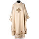 Wool chasuble with cross directly HAND-EMBROIDERED on the fabric Gamma s1