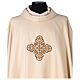 Wool chasuble with cross directly HAND-EMBROIDERED on the fabric Gamma s2