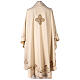 Wool chasuble with cross directly HAND-EMBROIDERED on the fabric Gamma s6