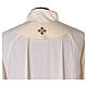 Wool chasuble with cross directly HAND-EMBROIDERED on the fabric Gamma s9