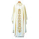 Chasuble 100% wool with silk gallon, hand embroidered Gamma s1