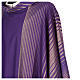 Chasuble in wool and lurex with stripes, light fabric Gamma s2