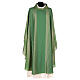Chasuble in wool and lurex with stripes, light fabric Gamma s3