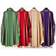 Chasuble in wool and lurex with stripes, light fabric Gamma s11