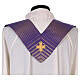 Chasuble in wool and lurex with stripes, light fabric Gamma s14