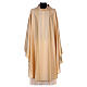 Monastic Chasuble in wool and lurex with stripes, light fabric Gamma s6