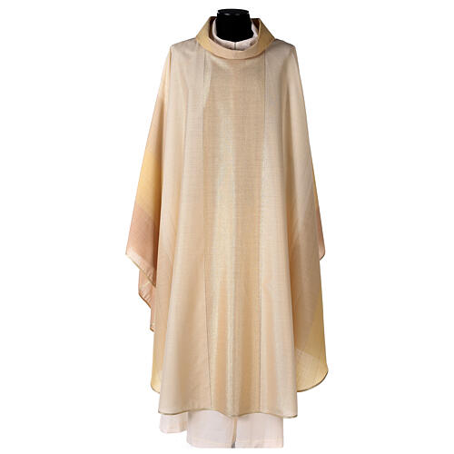 Chasuble in wool and lurex, blended colour Gamma 4