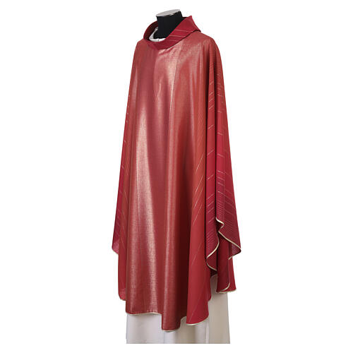 Chasuble in wool and lurex, blended colour Gamma 5