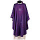 STOCK Wool Chasuble blended color with embroidered Cross Gamma s1