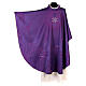 STOCK Wool Chasuble blended color with embroidered Cross Gamma s3