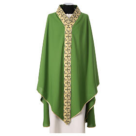 Chasuble byzantine polyester 4 couleurs liturgiques