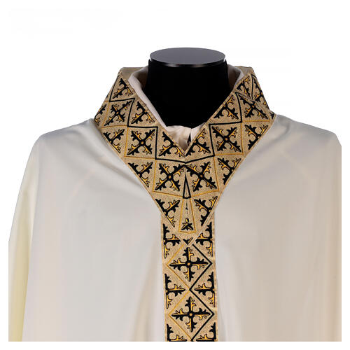 Chasuble byzantine polyester 4 couleurs liturgiques 2
