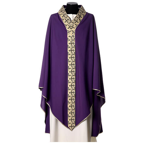 Byzantine chasuble in polyester 4 liturgical colors 9