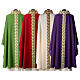 Byzantine chasuble in polyester 4 liturgical colors s11