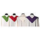 Byzantine chasuble in polyester 4 liturgical colors s13