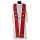Chasuble in wool and lurex, vertical stripes Gamma s6