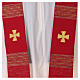 Chasuble in wool and lurex, vertical stripes Gamma s7