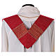 Chasuble in wool and lurex, vertical stripes Gamma s8