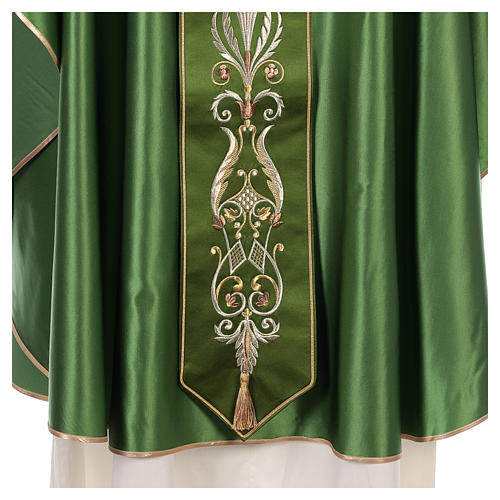 Chasuble in silk wool with embroidery Gamma 4
