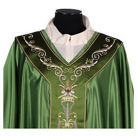  Silk Wool Chasuble with embroidery Gamma