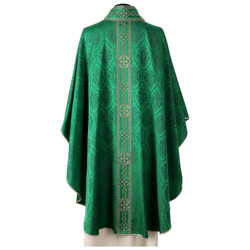 Chasuble damassée avec col en V 100% acétate 7