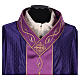Chasuble in wool with embroidered gallon Gamma s2