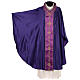 Chasuble in wool with embroidered gallon Gamma s3