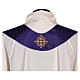 Chasuble in wool with embroidered gallon Gamma s11