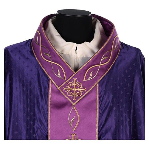 Wool Chasuble with embroidered gallon Gamma 2