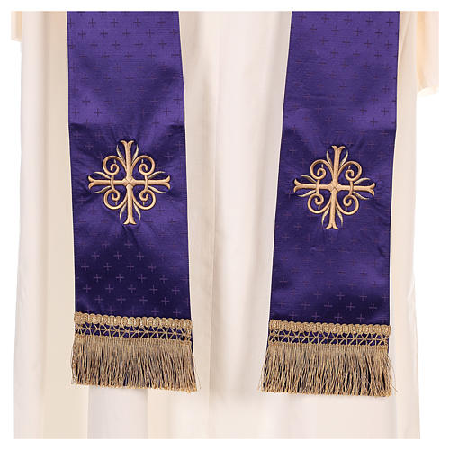 Wool Chasuble with embroidered gallon Gamma 9