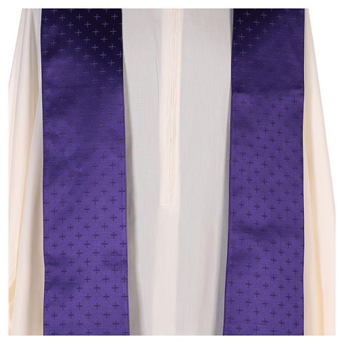 Wool Chasuble with embroidered gallon Gamma 10