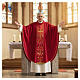 Casula pura lana fiori croce ricamata direttamente sullo stolone Gamma s2