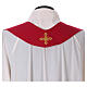 Liturgical Chasuble in pure wool with embroidered cross Gamma s8