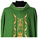 Chasuble in pure wool with golden embroidery on the front Gamma s4