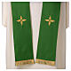 Chasuble in pure wool with golden embroidery on the front Gamma s8
