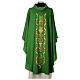 Chasuble with Roll Collar in 100% wool and machine embroidered stole Gamma s1