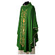 Chasuble with Roll Collar in 100% wool and machine embroidered stole Gamma s3