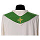 Chasuble with Roll Collar in 100% wool and machine embroidered stole Gamma s9