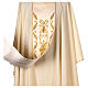 Chasuble in pure wool with embroidered satin gallon Gamma s5