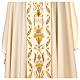 Chasuble in pure wool with embroidered satin gallon Gamma s6
