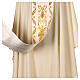 Chasuble en tissu pure laine bande centrale en satin brodé s5