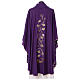 Chasuble of 100% wool, grape branches applied to the fabric Gamma s4