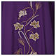 Chasuble with grapes leaves applique and ears of wheat, 100% wool Gamma s2