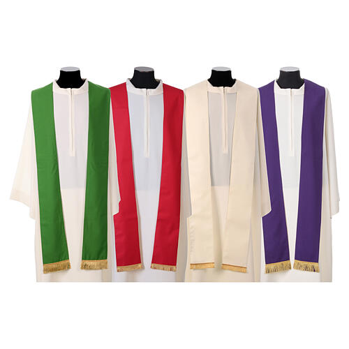 Chasuble in pure wool with fine embroidery on the front Gamma 18